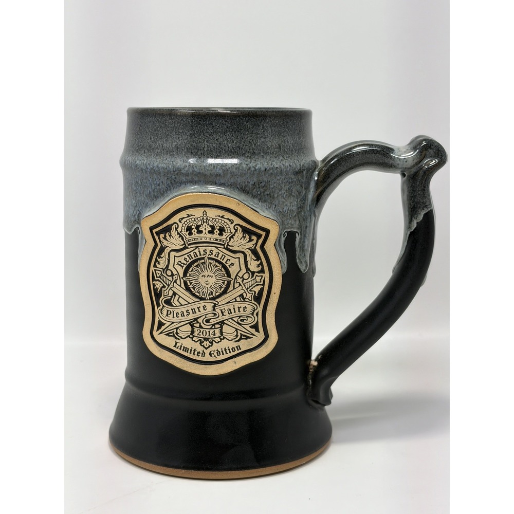 Grey Fox Pottery Renaissance Pleasure Faire 2014 Limited Edition Signed Mug